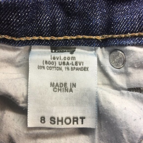 Levi's 512 Perfectly Slimming Bootcut Jeans Stretch‎ 8 x 28 Short - Picture 4 of 9